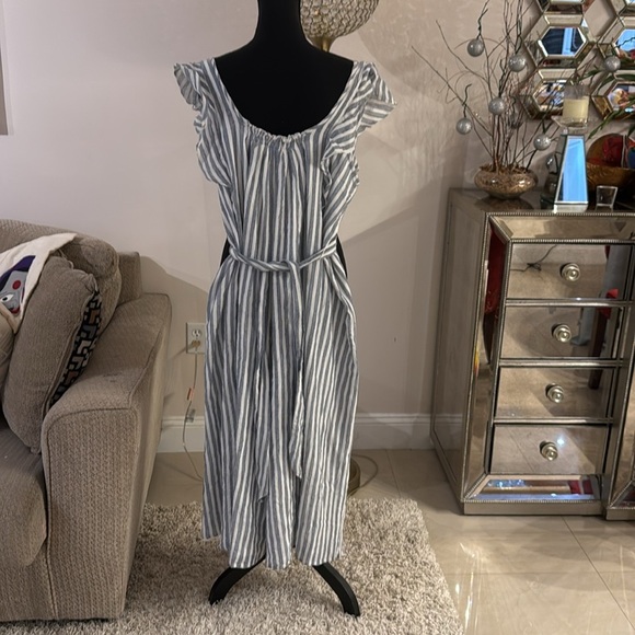 Apiece Apart Highland Jumpsuit Size 6 Women's Casual Striped One Piece - Picture 8 of 11